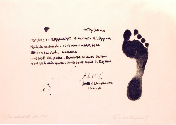 Virginia Errázuriz, "Autorretrato", 1965